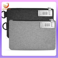 [gaozuo523.vn] Aerthezu Cash Locking Bags with Zipper, Travel Safe Lockable Money Bag(2 Pack), Black