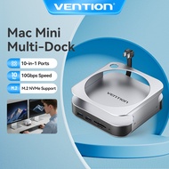 Vention Macmini Dock Dual Type-C to DP 10-in-1 Hub with NVMe Expansion for Macmini/Laptops