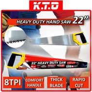22INCH HEAVY DUTY MULTIPURPOSE HAND SAW IDEAL FOR TIMBER, PVC, PLASTIC, PLASTERBOARD / GERGAJI