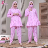 Lovisa Miulan Pajamas Adult Rayon PajamasOriginal Long Sleeve Sleepwear for Mother and Child Couple