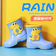 KY-# Boy Rain Shoes Children's Rain Boots3-0Children's Anti-Slip Rain Boots Rubber Shoes Kebao Shoe Cover LARR
