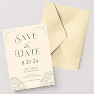 Soft & Colorful Save the Date Card A6 Personalized Wedding Invitation Custom Photo Card
