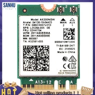 【SG36】AX200 AX200NGW Network Card M.2 NGFF 2.4Ghz/5G WI-FI 6 2974Mbps WiFi Card 802.11Ax Bluetooth 5