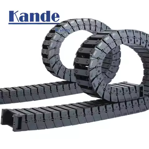 Kande Open Drag Chain Silent Bridge Type 18 25 L1000mm Chain Wire Carrier with End Connectors for CN