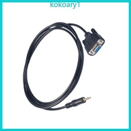 KOKO RS232 To 1 8inch Male Adapter Cable DB9 9Pin To 3 5mm Cord For Radios And Device