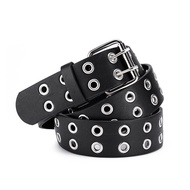 Fashion New Bronze Bullet Belt Metal Belt Men And Women Punk Hardware Jeans Belt Y2K Belt Designer B