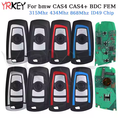 Remote Key Housing for BMW CAS4 CAS4+ 5 7 F Series X5 X6 520 730 740 F31 F30 ID49 Chip 315MHz 434MHz
