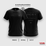 T-Shirt Karasu Long Run Club Running Tees (XS-5XL)Black