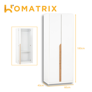HOMATRIX 2 Door Wardrobe 3 Door Wardrobe Bedroom Cabinet Almari Baju Buka Pintu (2x6ft/3x6ft) MANDO