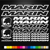 compatible Marin Vinyl Decal Stickers Sheet Bike Frame Cycle Marin Cycling Bicycle Mtb