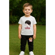 MERAH Children's T-shirt and Jogger Set Marbles Competition Indonesian Independence Day 80 Suit 17 A