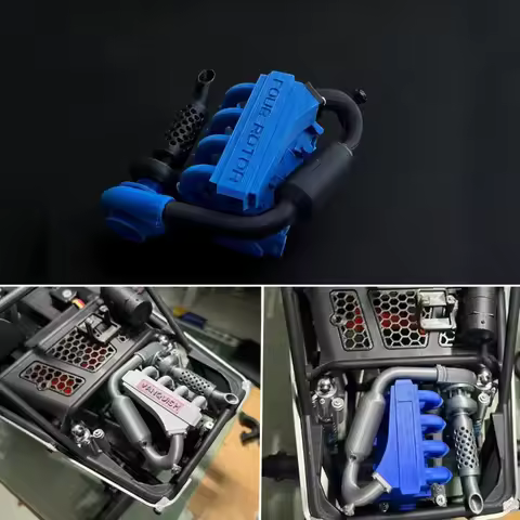 RC Car Rear Engine Decoration for 1/10 RC Crawler Vp H10 Optic Kit TRX4 Defender AXIAL SCX10 90046 R