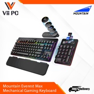 MOUNTAIN Everest Max - RGB Backlit Mechanical Gaming Keyboard - Cherry MX Hot-Swappable Switches - Black / Gray availabl