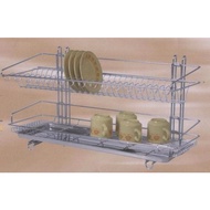 22" Stainless Steel Double Dish Rack(Stand)