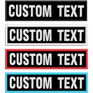 Custom Embroidered Name Patch, 2PCS Personalized Rocker Rider Motorcycle Biker Patches, HookIron-on 
