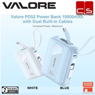 VALORE PD52 (PD20W 10000mAh Power Bank with Dual Built-in Cables)