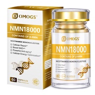 OMOGS NMN 18000 - NMN Nicotinamide Mononucleotide Supplement with Resveratrol Anti-Aging