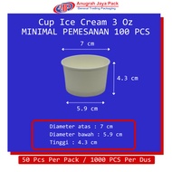Ice Cream Cup 3 Oz (90 ml) / Paper Ice Cream Cup 3 Oz