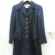 復古 ESCADA Margaretha Ley 亞麻黑色西裝外套，尺寸 EU 36 小號 - 中號