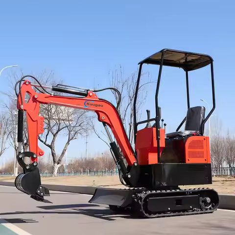 Mini excavator 1 ton minibagger Kubota 1 euro Gardening tools small diggers Chinese excavator Custom