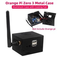 【In stock】Orange Pi Zero 3 Metal Case Aluminum Alloy Shell with Cooling Fan Support Install Antenna 