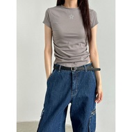 Y2K Outfit Korean Outfit Retro Outfit Women Cotton T-Shirt 4 Colors