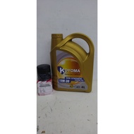 TOYOTA COLLORA CROSS 1.8 , ALTIS VIOS AVANZA , WISH 03y-08y OIL FILTER YZZN2 + KOYOMA 5W30 SEMI SYNT