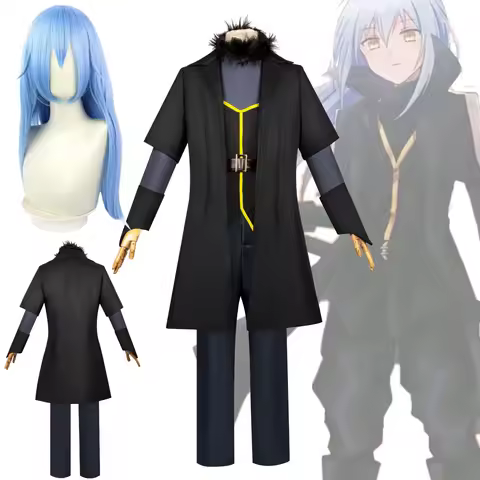Anime Rimuru Tempest Cosplay Costume Wig Halloween Party Suit