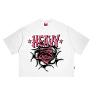 Heavy Cotton Combed T-Shirt Boxy Fit 20s | EYES EYES EYES | WHITE WHITE WHITE