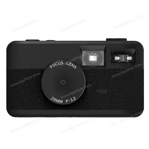 Retro Non-screen Digital Camera with 8 Modes, Filter 8MP Photos, LED Flash Counter, Camera