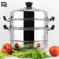♞3 Layer Steamer for siomai Stainless Steel Cooking pots 28cm Home Kitchen Cooker kitchenware