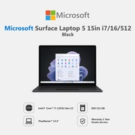 Surface Laptop 5 15in i7/16/512 Black