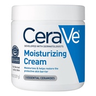 CeraVe Moisturizing Cream Combo Pack | Contains 16 Ounce with Pump and 1 Ounce Hydrating Facial Clea