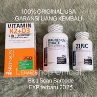 READY Quatro Formula Bronson vitamin k2d3 magnesium citrate zinc 250