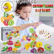 LAYOR1GG Montessori Threading Toy, Fruit Shape Geometric Sensory Matching Games, Educational Improve