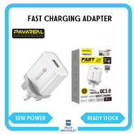 PAVAREAL WC-67 18W 3A QC3.0 Fast Charging Travel Adapter Charger