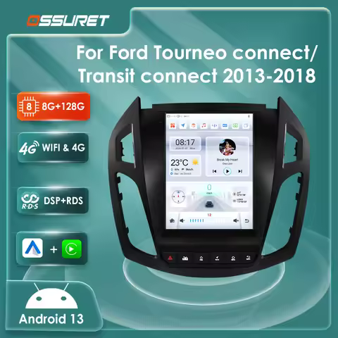 9.7"Android 13 Car radio GPS Stereo for FORD Transit /Tourneo Connect 2013-2018 multimedia player 4G