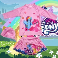 my letter pony swimsuit for kids 2yrs to 10yrs