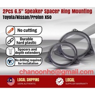 1 PAIR/2PCS ~ 6.5" Toyota Nissan Speaker Spacer Speaker Mat Cover Adapter Speaker Spacer Mount Soild