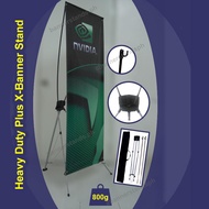 X Banner Stand 2 ft x 5 ft Heavy Duty PLUS 2x5 X-Banner Standee for Tarpaulin Advertising Steel Base