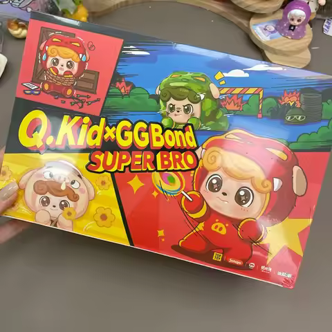 Q.Kid X GGBond Super Bro Series Vinyl Dolls Blind Box Caixa Caja Kawaii Dolls Gift Anime Toys
