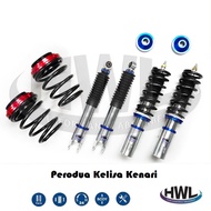 Perodua Kelisa Kenari - HWL MT1bs series fully adjustable absorber coilover