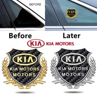 Car Logo Emblem Badge Chrome Sticker 3D Metal Carbon Fiber Car Body Door Rim Vip Stickers Decals Tru