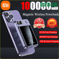 BFDJR Xiaomi 100000mAh Wireless Magnetic Qi PowerBank Slim Portable Powerbank Type C 22.5W Mini Fast Charger For iPhone Samsung Huawei HRSNF
