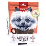Wanpy Soft Salmon & Fish Skin Bites 100G - Dog Snack - Dog Treat