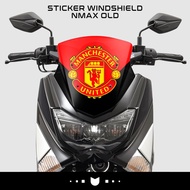 Windshield Visor Sticker Nmax 155 Old Manchester United Arsenal Man City Chelsea Inter AC Milan Joho