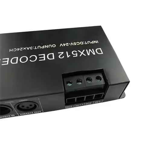 A25R-Digital 24CH RGB RGBW DMX512 Decoder, RGBW 512 Decoder DMX 512 Controller For LED Strip