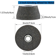 3 Inch Grinding Stone Wheel for Metal,50 Grit Aluminum Oxide Flaring Grinding Cup Wheel for Rust Rem