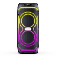 80W Partybox Portable Bluetooth Speaker With Dynamic RGB Lighting TF USB AUX TWS Karakoke