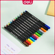 Deli 12PCS Color Pen Art Marker Pen Pigment Liner Fineliner EQ900-12